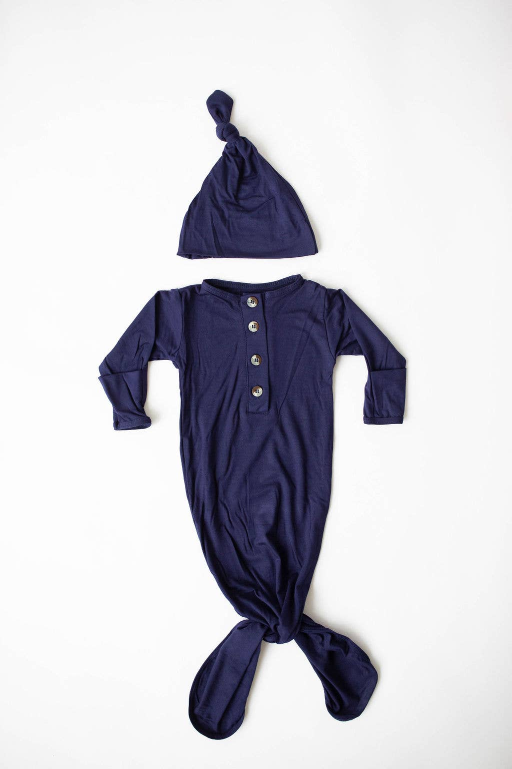 Baby Gown and Hat Sets - Baby Clothing: Navy Blue