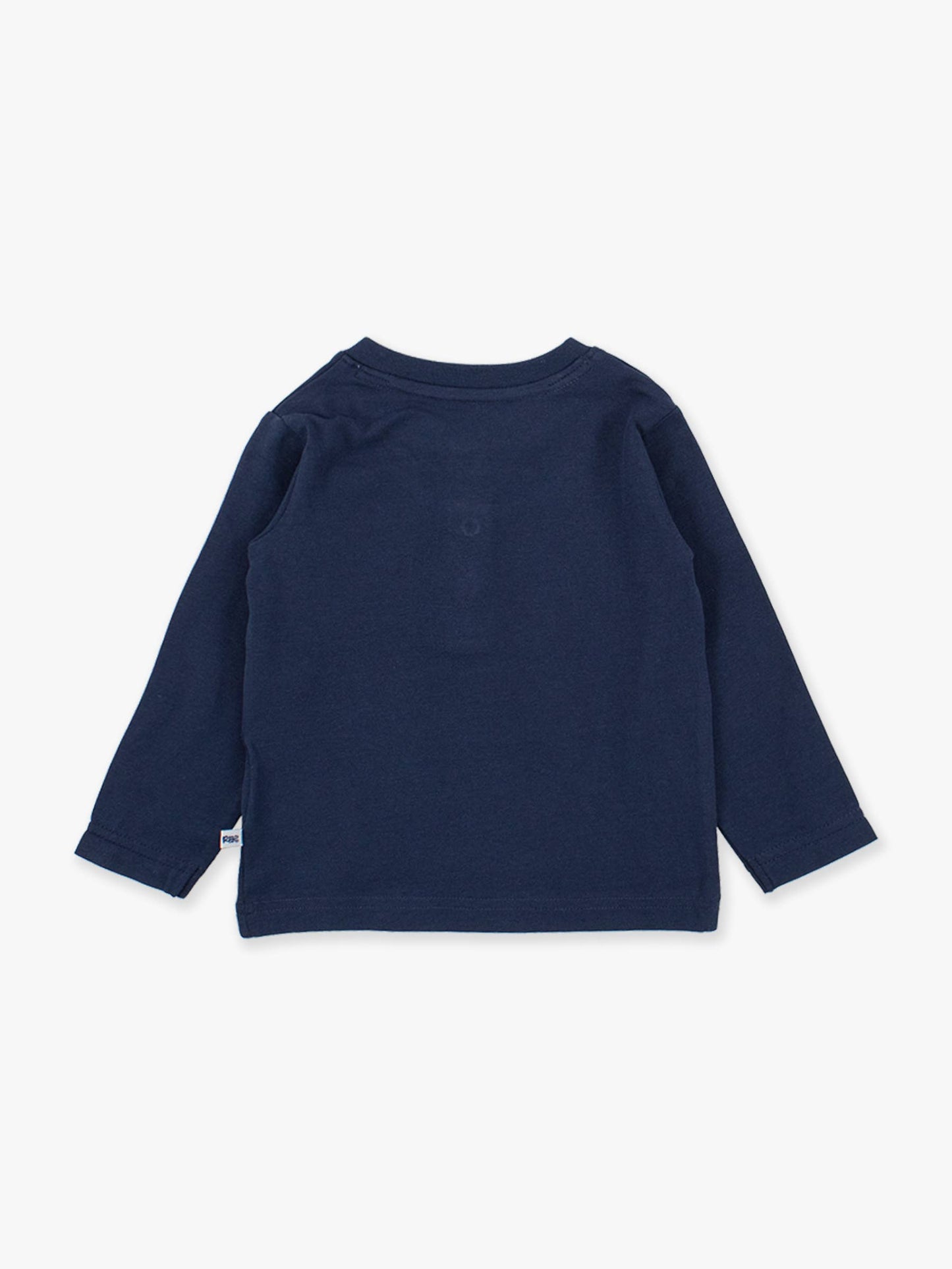 Boys Dark Navy Knit Long Sleeve Henley Tee