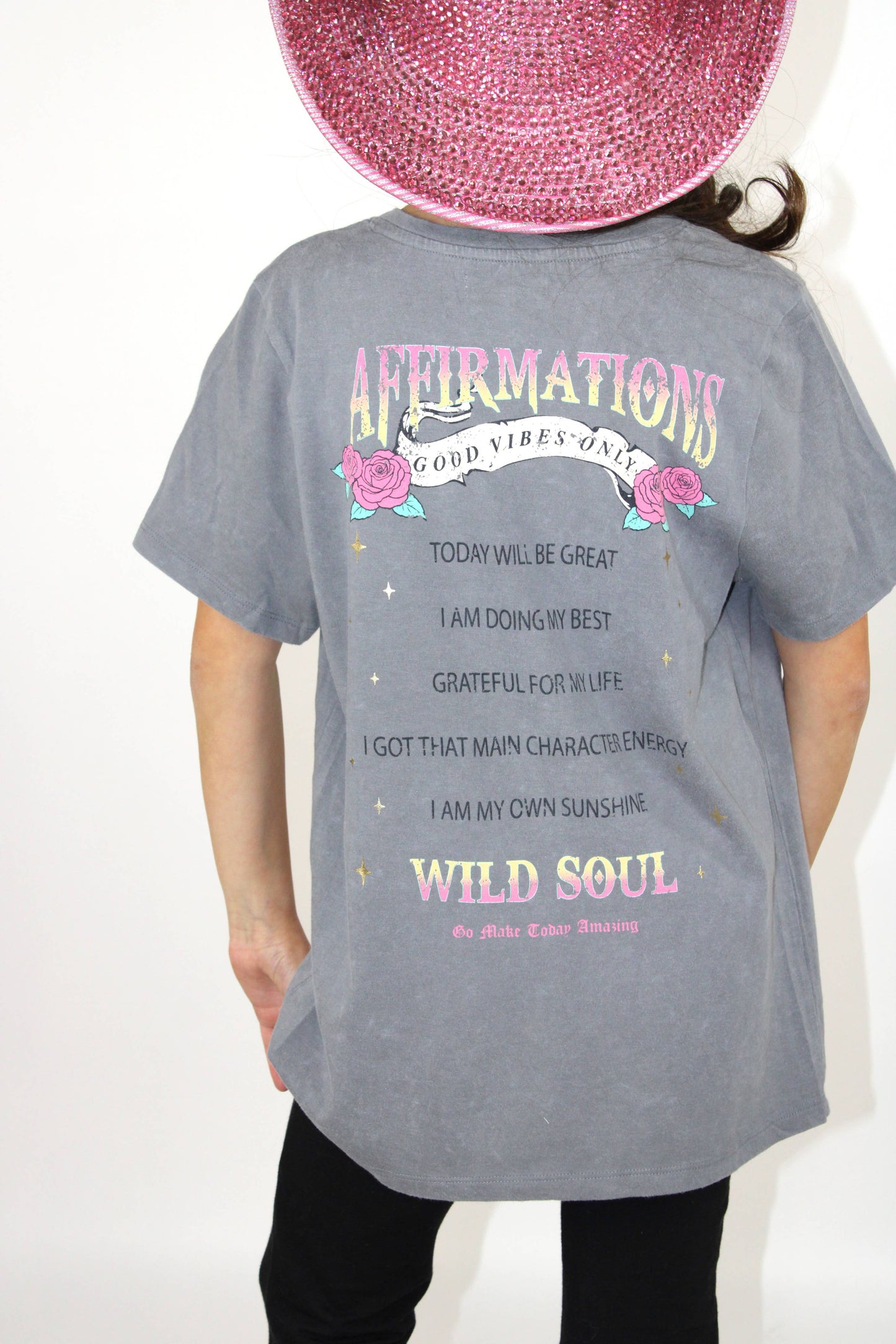 Wild soul guitar distressed graphic shirt - TWEEN GIRLS