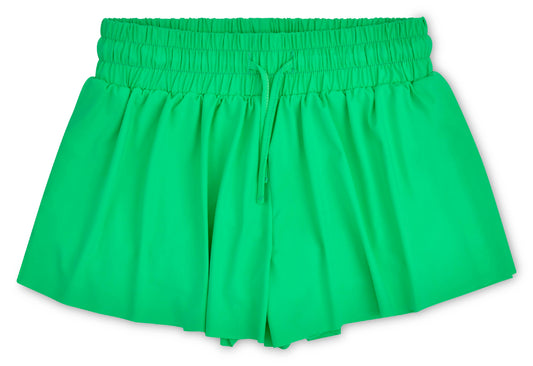 GLAM GREEN BUTTERFLY SHORTS