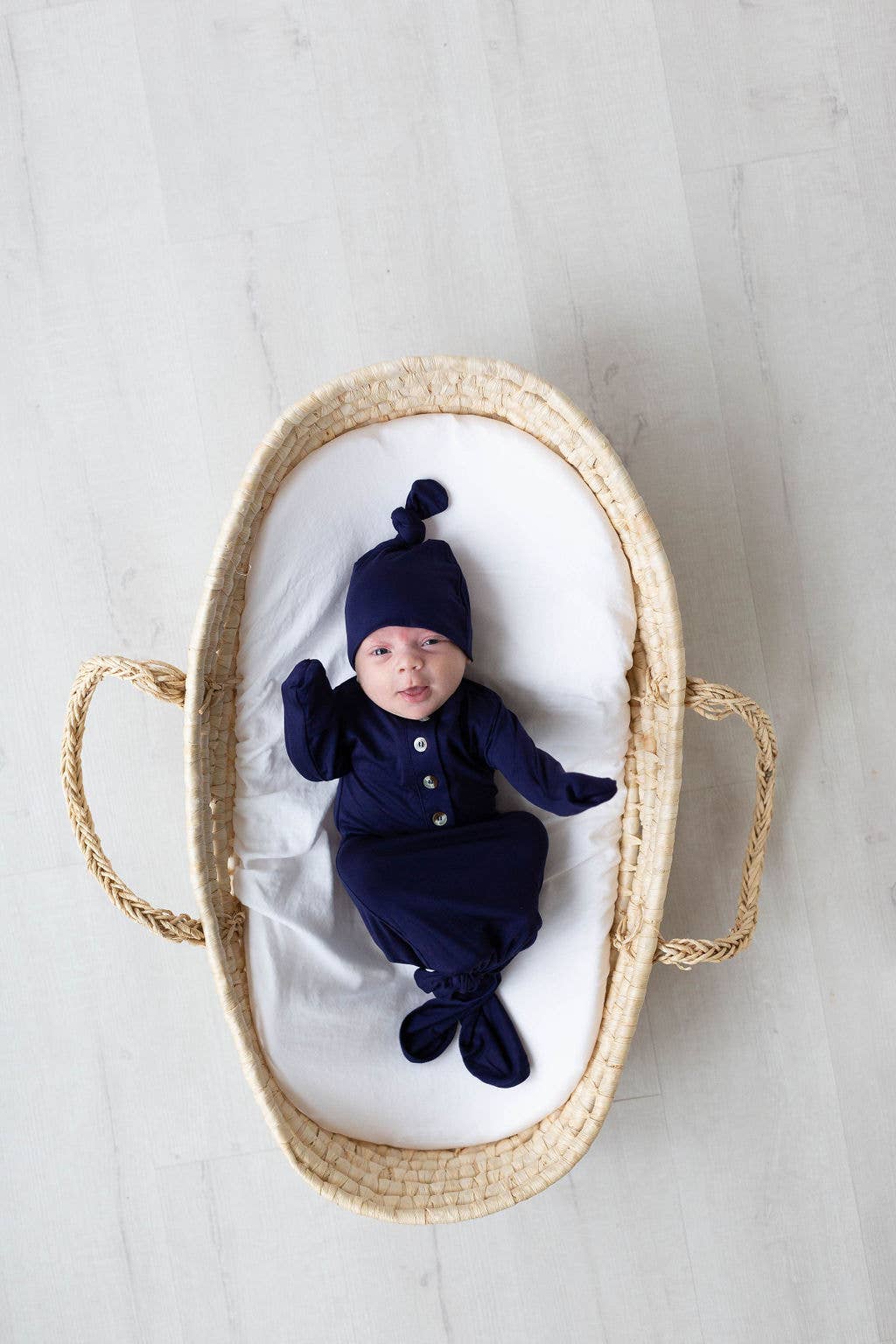 Baby Gown and Hat Sets - Baby Clothing: Navy Blue