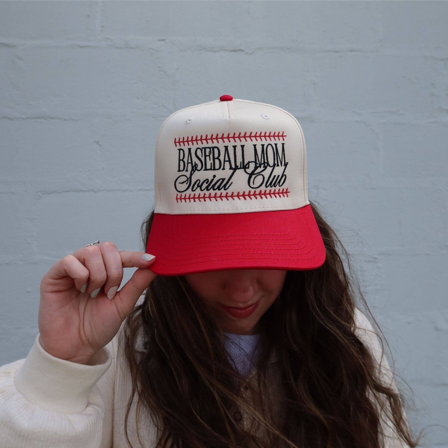 Baseball Mom Social Club Vintage Trucker Hat