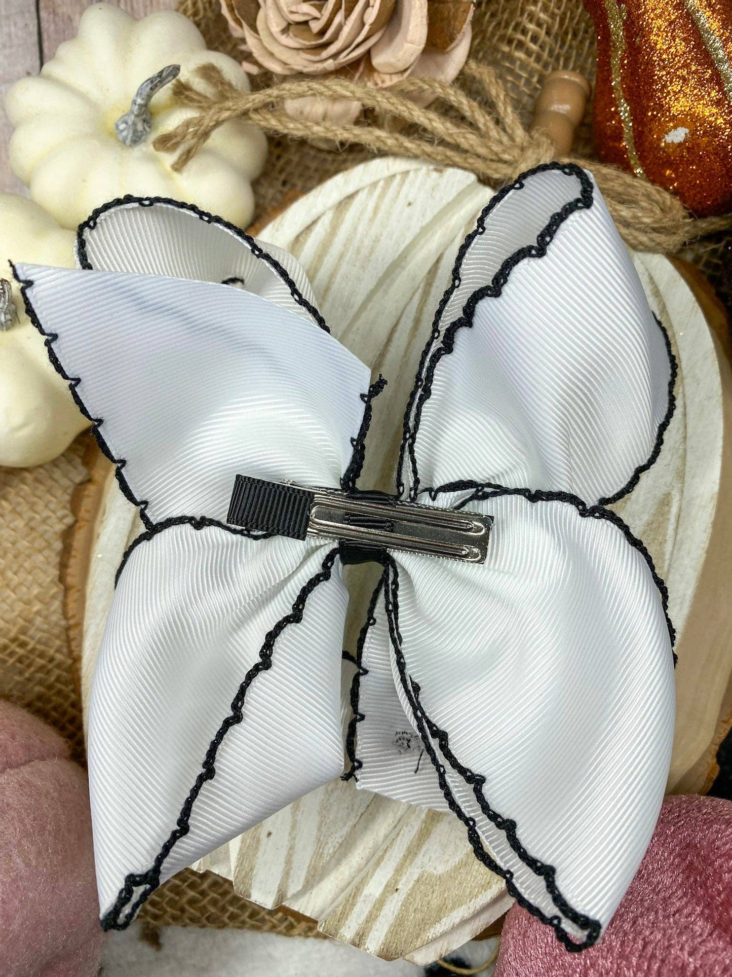 Boo Halloween Hair Bow | Clip