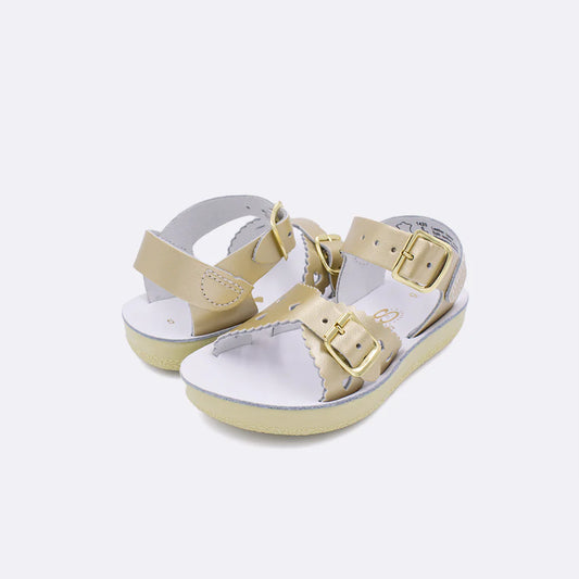 Sun-San Salt Water Sandals- Sweetheart- Gold- Toddler