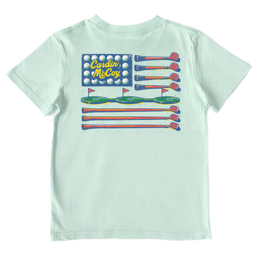 Kids' Golf Flag Performance Short Sleeve Tee