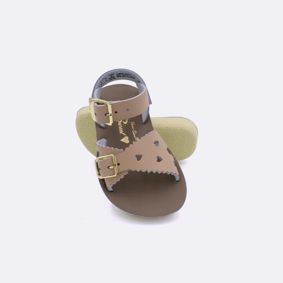 Sun-San Salt Water Sandals- Sweetheart- Latte- Infant