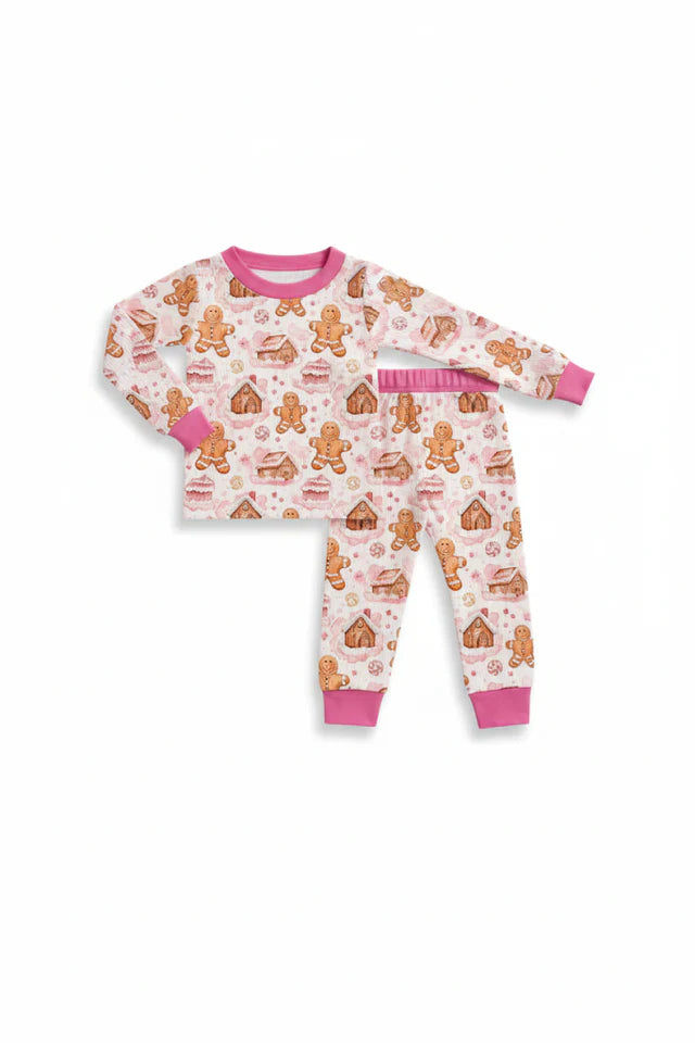 Pink Gingerbread House PJ