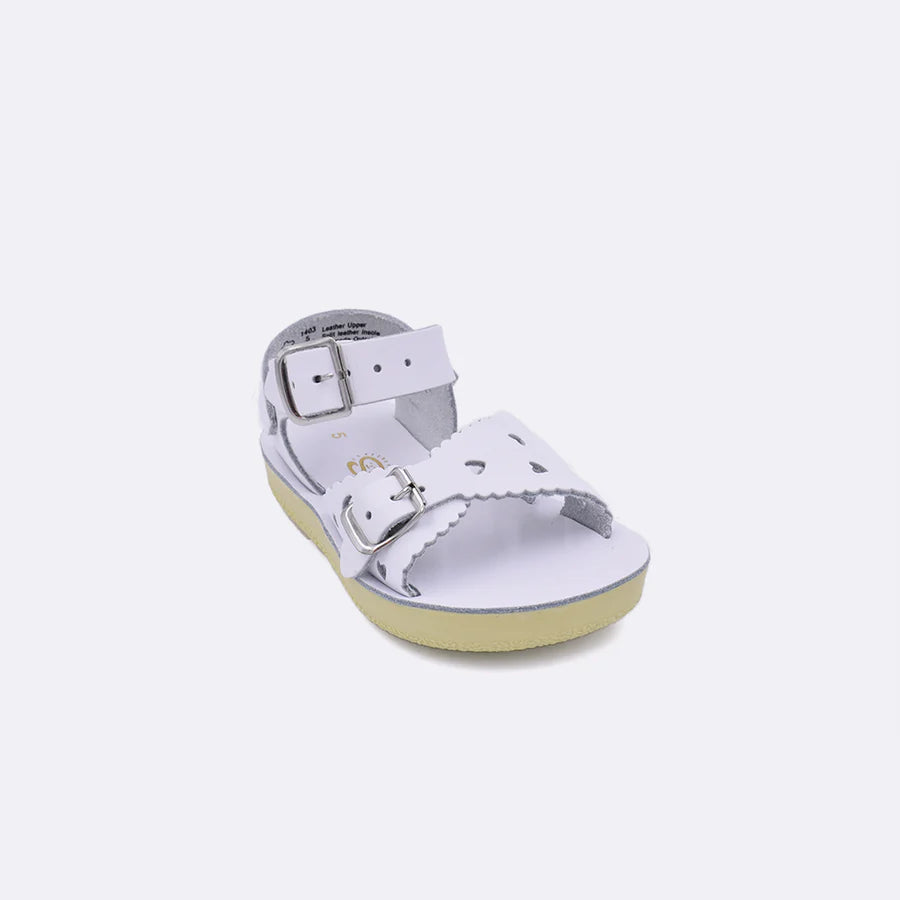 Sun-San Salt Water Sandals- Sweetheart- White- Toddlers