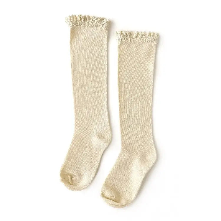 Vanilla Lace Knee High