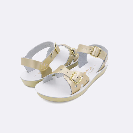 Sun-San Salt Water Sandals-Sweetheart-Gold- Little Kids