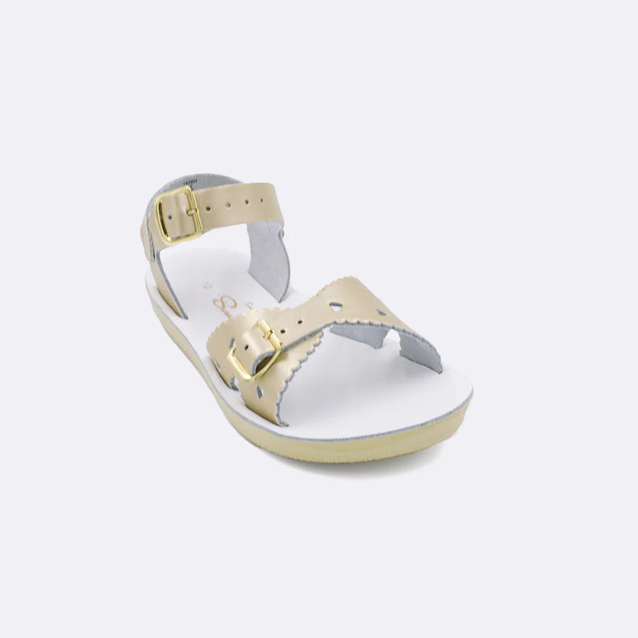 Sun-San Salt Water Sandals-Sweetheart-Gold- Little Kids